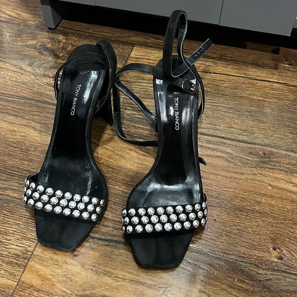 Tony Bianco Shoes - Tony Bianco Black Studded Heels- 7.5